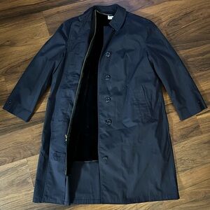 Vintage 60s USAF Air Force Raincoat Woman’s Jacket 16R with Liner Blue Vietnam
